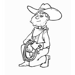 Disegno da colorare: Cowboy (Caratteri) #91652 - Pagine da Colorare Stampabili Gratuite