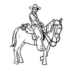 Disegno da colorare: Cowboy (Caratteri) #91657 - Pagine da Colorare Stampabili Gratuite