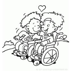 Disegno da colorare: Disabilitato (Caratteri) #98412 - Pagine da Colorare Stampabili Gratuite