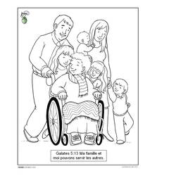 Disegno da colorare: Disabilitato (Caratteri) #98437 - Pagine da Colorare Stampabili Gratuite