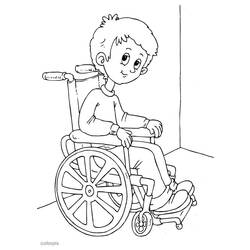 Disegno da colorare: Disabilitato (Caratteri) #98445 - Pagine da Colorare Stampabili Gratuite