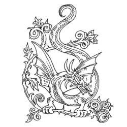 Disegno da colorare: Drago (Caratteri) #148345 - Pagine da Colorare Stampabili Gratuite