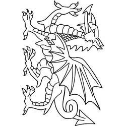 Disegno da colorare: Drago (Caratteri) #148443 - Pagine da Colorare Stampabili Gratuite