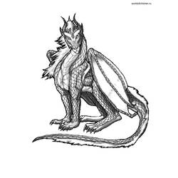 Disegno da colorare: Drago (Caratteri) #148483 - Pagine da Colorare Stampabili Gratuite