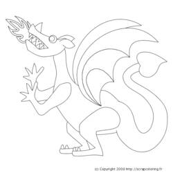 Disegno da colorare: Drago (Caratteri) #148513 - Pagine da Colorare Stampabili Gratuite