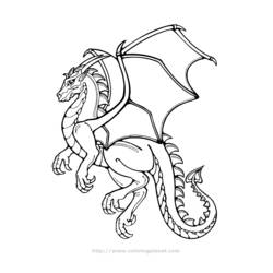 Disegno da colorare: Drago (Caratteri) #148606 - Pagine da Colorare Stampabili Gratuite