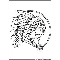 Disegno da colorare: indiano americano (Caratteri) #148996 - Pagine da Colorare Stampabili Gratuite