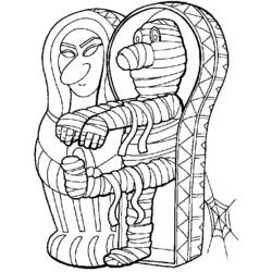 Disegno da colorare: Mummia (Caratteri) #147706 - Pagine da Colorare Stampabili Gratuite