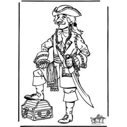 Disegno da colorare: Pirata (Caratteri) #105114 - Pagine da Colorare Stampabili Gratuite