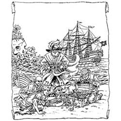 Disegno da colorare: Pirata (Caratteri) #105115 - Pagine da Colorare Stampabili Gratuite