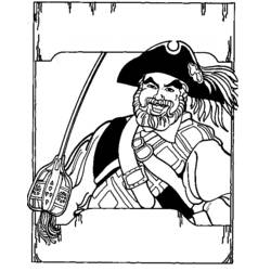 Disegno da colorare: Pirata (Caratteri) #105327 - Pagine da Colorare Stampabili Gratuite