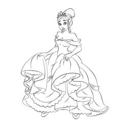 Disegno da colorare: Principessa (Caratteri) #85506 - Pagine da Colorare Stampabili Gratuite