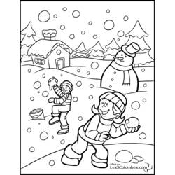 Disegno da colorare: Pupazzo di neve (Caratteri) #89178 - Pagine da Colorare Stampabili Gratuite