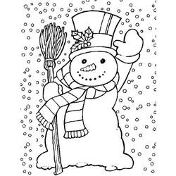 Disegno da colorare: Pupazzo di neve (Caratteri) #89184 - Pagine da Colorare Stampabili Gratuite