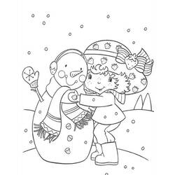 Disegno da colorare: Pupazzo di neve (Caratteri) #89253 - Pagine da Colorare Stampabili Gratuite