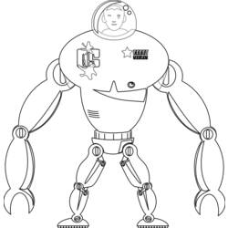 Disegno da colorare: Robot (Caratteri) #106651 - Pagine da Colorare Stampabili Gratuite