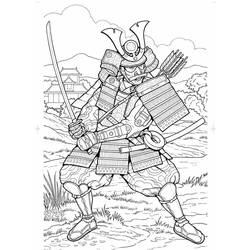 Disegno da colorare: Samurai (Caratteri) #107263 - Pagine da Colorare Stampabili Gratuite