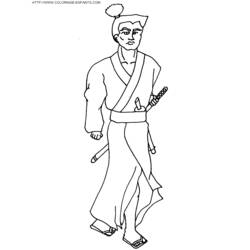 Disegno da colorare: Samurai (Caratteri) #107274 - Pagine da Colorare Stampabili Gratuite