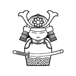 Disegno da colorare: Samurai (Caratteri) #107287 - Pagine da Colorare Stampabili Gratuite