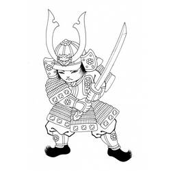 Disegno da colorare: Samurai (Caratteri) #107289 - Pagine da Colorare Stampabili Gratuite