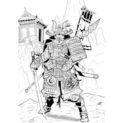 Disegno da colorare: Samurai (Caratteri) #107315 - Pagine da Colorare Stampabili Gratuite
