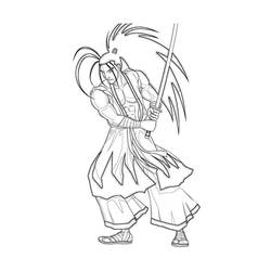 Disegno da colorare: Samurai (Caratteri) #107335 - Pagine da Colorare Stampabili Gratuite