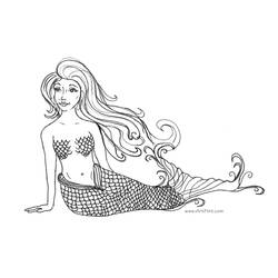 Disegno da colorare: Sirena (Caratteri) #147158 - Pagine da Colorare Stampabili Gratuite