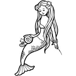 Disegno da colorare: Sirena (Caratteri) #147172 - Pagine da Colorare Stampabili Gratuite