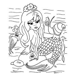 Disegno da colorare: Sirena (Caratteri) #147186 - Pagine da Colorare Stampabili Gratuite