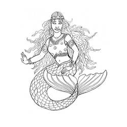 Disegno da colorare: Sirena (Caratteri) #147189 - Pagine da Colorare Stampabili Gratuite