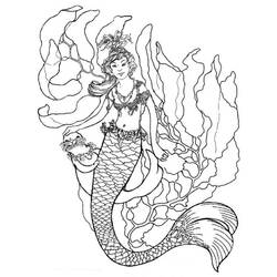 Disegno da colorare: Sirena (Caratteri) #147239 - Pagine da Colorare Stampabili Gratuite