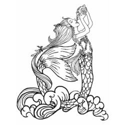 Disegno da colorare: Sirena (Caratteri) #147243 - Pagine da Colorare Stampabili Gratuite
