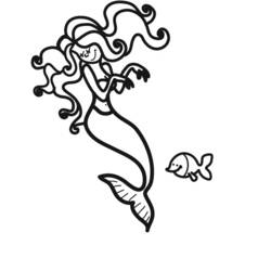 Disegno da colorare: Sirena (Caratteri) #147256 - Pagine da Colorare Stampabili Gratuite
