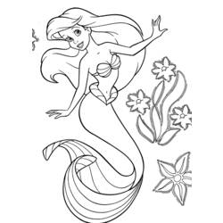 Disegno da colorare: Sirena (Caratteri) #147280 - Pagine da Colorare Stampabili Gratuite