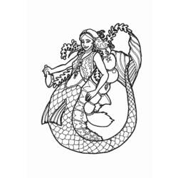 Disegno da colorare: Sirena (Caratteri) #147290 - Pagine da Colorare Stampabili Gratuite