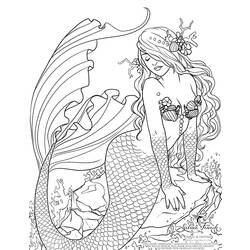 Disegno da colorare: Sirena (Caratteri) #147320 - Pagine da Colorare Stampabili Gratuite