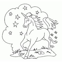 Disegno da colorare: unicorno (Caratteri) #19447 - Pagine da Colorare Stampabili Gratuite