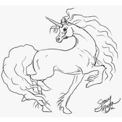 Disegno da colorare: unicorno (Caratteri) #19488 - Pagine da Colorare Stampabili Gratuite