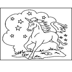 Disegno da colorare: unicorno (Caratteri) #19500 - Pagine da Colorare Stampabili Gratuite