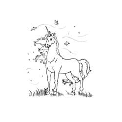 Disegno da colorare: unicorno (Caratteri) #19521 - Pagine da Colorare Stampabili Gratuite