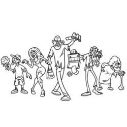 Disegno da colorare: zombie (Caratteri) #85703 - Pagine da Colorare Stampabili Gratuite