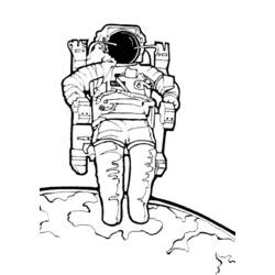 Disegno da colorare: Astronauta (Carriere e Professioni) #87596 - Pagine da Colorare Stampabili Gratuite