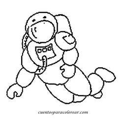 Disegno da colorare: Astronauta (Carriere e Professioni) #87602 - Pagine da Colorare Stampabili Gratuite