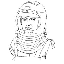 Disegno da colorare: Astronauta (Carriere e Professioni) #87604 - Pagine da Colorare Stampabili Gratuite