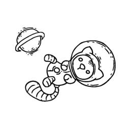 Disegno da colorare: Astronauta (Carriere e Professioni) #87610 - Pagine da Colorare Stampabili Gratuite