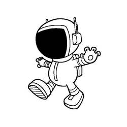 Disegno da colorare: Astronauta (Carriere e Professioni) #87617 - Pagine da Colorare Stampabili Gratuite