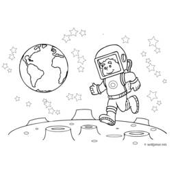 Disegno da colorare: Astronauta (Carriere e Professioni) #87618 - Pagine da Colorare Stampabili Gratuite