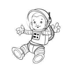 Disegno da colorare: Astronauta (Carriere e Professioni) #87630 - Pagine da Colorare Stampabili Gratuite