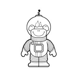 Disegno da colorare: Astronauta (Carriere e Professioni) #87672 - Pagine da Colorare Stampabili Gratuite