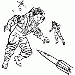 Disegno da colorare: Astronauta (Carriere e Professioni) #87694 - Pagine da Colorare Stampabili Gratuite